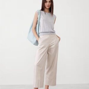 NWT Merino Wool Light Gray Sweater Top